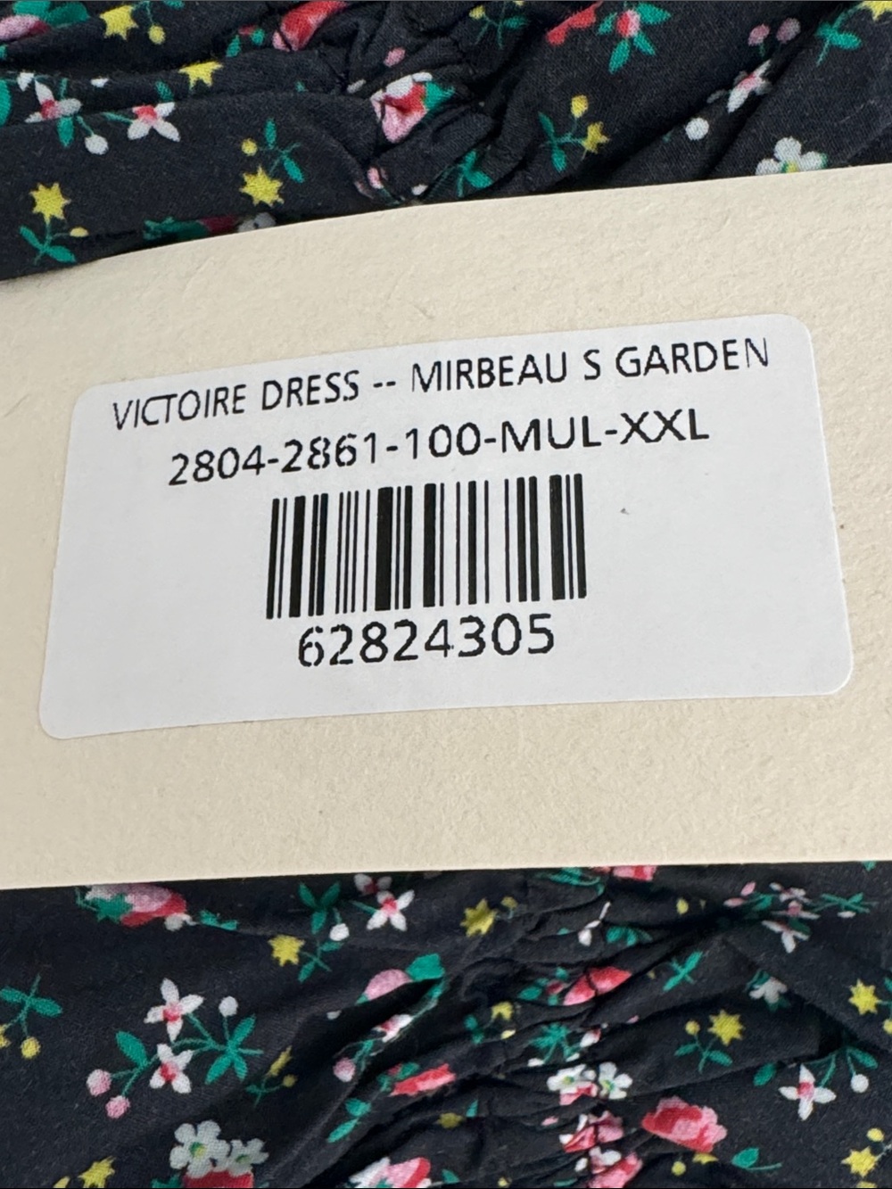 DOEN Victoire Floral 100% Organic Cotton Dress in Mirbeau Garden Size: XXL - Picture 8 of 12